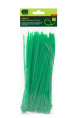 Хомуты пластиковые 200х3,6мм 100шт., зеленые Сибртех 45512