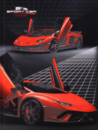 Ежедневник недатированный А5 128 листов Ярко-красное авто-2 128-9904