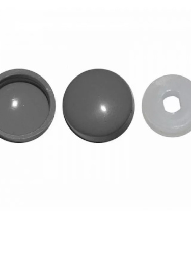 Заглушка 2-х частевая U т. серая 15091-02