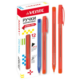 Ручка шариковая на масляной основе Devente Triolino Translucent Ультра, красная, 0,7мм 5073836