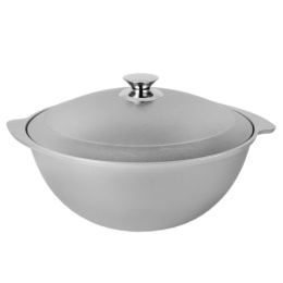 Казан алюминиевый литой  4,5л с крышкой, для плова Kukmara к45