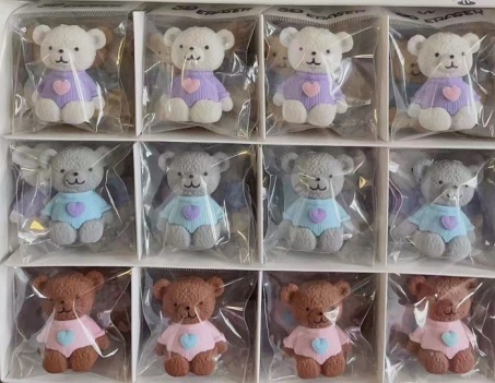 Ластик-насадка Beifa Мишутка Тедди Е-4/1109