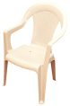 Кресло пластиковое Ротанг бежевый Ар-Пласт 11013
