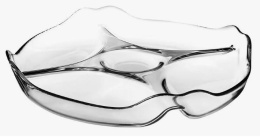 Менажница стеклянная 4 секции круглая Basic 302мм, в п/у Pasabahce Бор 10473