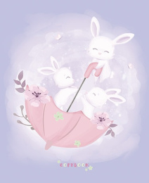 Тетрадь  48 листов Зайки Мимимишки С0221-186