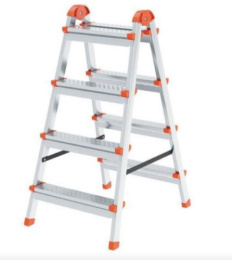 Лестница-стремянка металлическая 4 ступени двухсторонняя Ярус 122404