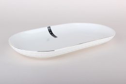 Блюдо керамическое овальное 320мм Снежная королева Коралл LTBH-P1932TJ-A