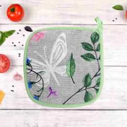 Прихватка кухонная вафельная Бабочки 5131/1 ДомВелл 
