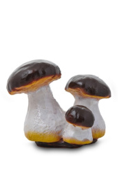 Фигурка садовая гипсовая Малый тройной Гриб-боровик 19х15см ГусьДекорЛюкс 3С17