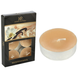 Свеча ароматизированная в металлической гильзе набор  6шт. французская ваниль Kukina Raffinata 202812/007913