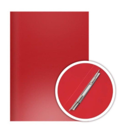 Папка с пружинным зажимом Dolce Costo эконом, красная 141/29290  D00333-RD