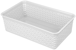 Корзина универсальная пластиковая  2,25л 25,7х15,8х8см Wenge светло-серый IDIland 221305621/03