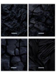 Тетрадь  96 листов Черные текстуры-1 96-0126