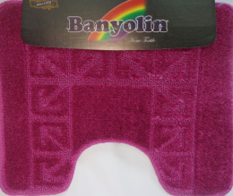 Коврик напольный для туалета U-type на латекс. основе  45х 55см толщина 11мм, бордо Banyolin