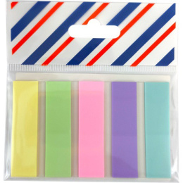 Этикет-закладки самоклеящиеся  5 цветов х  20 листов 45х12мм Attomex, пастель 2011463