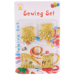 Набор булавок металлических  48шт. золото, на листе FD-005/524043