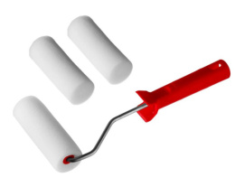 Валик поролоновый 140мм + 2 шубки малярный, для водорастворимых лако-красочных материалов Mirax 0363-14