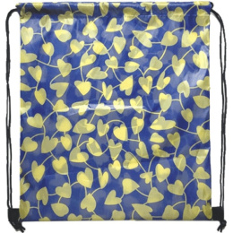 Сумка для обуви Attomex 35х40см Сердечки на голубом фоне 7040862