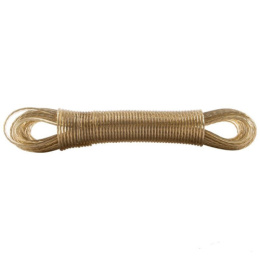 Шнур бельевой металлическая проволока/полипропилен 15м, суперпрочный Рыжий кот 171168