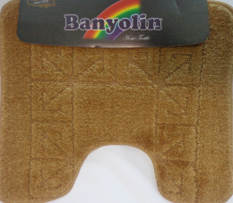 Коврик напольный для туалета U-type на латекс. основе  45х 55см толщина 11мм, коричневый Banyolin