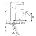 Смеситель для раковины Frud R153 R10153 Frud 43018