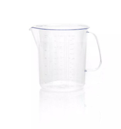 Кружка мерная пластиковая 1л прозрачная Полимербыт С116