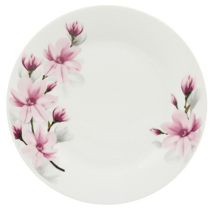 Тарелка фарфоровая мелкая 200мм Магнолия Фокус т8-19220