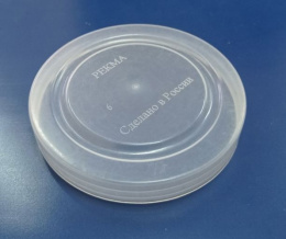 Крышка для банки полиэтиленовая для холодного закрывания d- 82мм прозрачная Рекма Нова КХ-4 Б00324