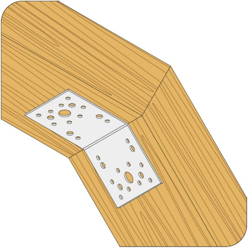 Крепежный уголок под 135 град. KUS 90х65 13590