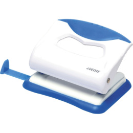 Дырокол  20 листов Devente Color, пластиковый с каучуковой вставкой, с линейкой, ассорти 4020805