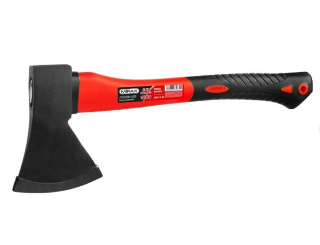 Топор 1,0кг фиберглассовая ручка, кованый Mirax 20601-10