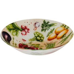 Набор салатников стеклянных 3шт. круглые (180мм/600мл, 200мм/800мл, 220мм/1,2л) Veggies, в п/у Appetite ST-07-VG