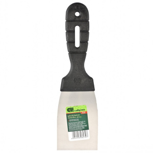 Шпатель нержавеющий  60мм пластиковая ручка Сибртех 85432