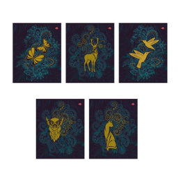 Тетрадь  48 листов Золотые животные 8548/5