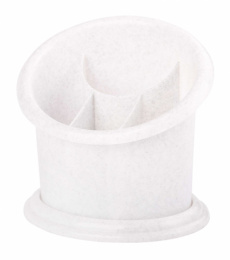 Сушилка для столовых приборов пластиковая 4 секции Стиль, белый Альтернатива М550