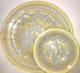 Набор тарелок стеклянных 7шт. мелкие (1шт.-300мм, 6шт.-180мм) в п/у Royal Glass 7001/82