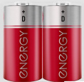Батарейка Energy солевая R20 ( 2шт. в спайке) 104974