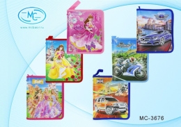 Папка для тетрадей А5 на молнии Ассорти МС-3676