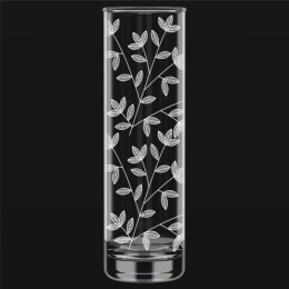 Ваза для цветов стеклянная цилиндр h-26см d-8см Flora Весна, в п/у Декостек 767-Г