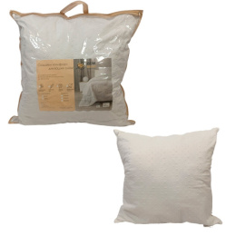 Подушка 70х70см Лебяжий пух (п/э 90, окантовка) в чемодане Коллекция Жемчужина ДомВелл 