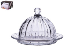Блюдо для торта стеклянное с крышкой 200мм, h-130мм, в п/у Коралл 9097