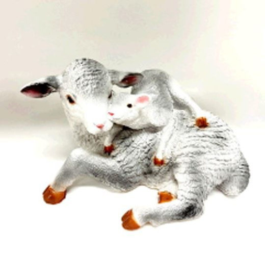 Копилка гипсовая Две овечки лежачие 25х16см Гарденвилл 494