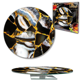 Блюдо стеклянное круглое вращающееся 280мм, в п/у Larange 105-1671