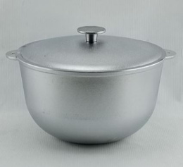 Казан алюминиевый литой 20л 40см с крышкой Гардарика 20-0