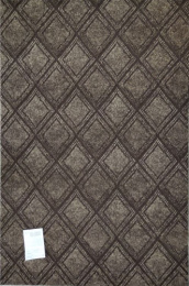 Коврик придверный влаговпитывающий на резин. основе жаккард ромб 80х120см коричневый ComeForte