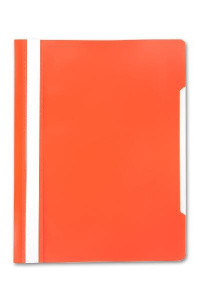 Скоросшиватель пластиковый оранжевый Бюрократ -PS20OR