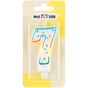 Свеча-цифра 7 Meshu MS_32389