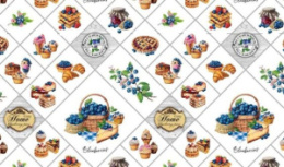 Клеенка столовая на нетканой основе с увеличенным наложением Мажор 1,35х20м Колорит 655/0