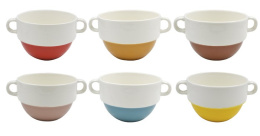 Бульонница керамическая с двумя ручками 600мл, в ассортименте Lavenir 108748