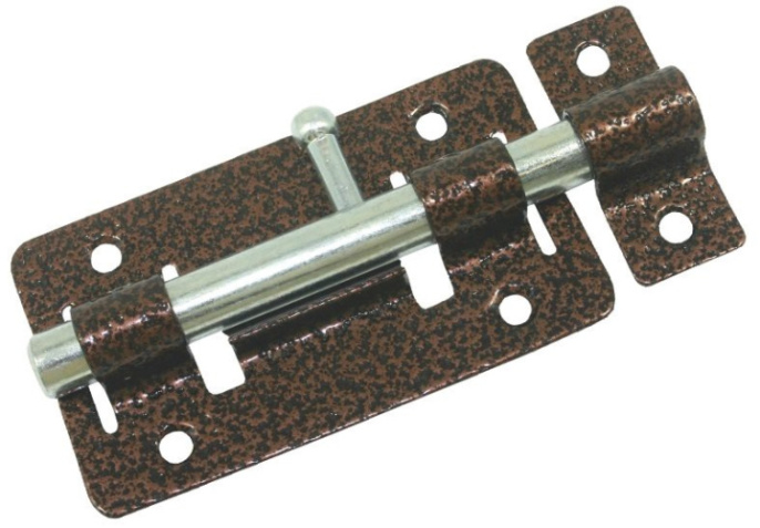 Задвижка дверная Кунгур ЗД-01, медь Кунгур 30153